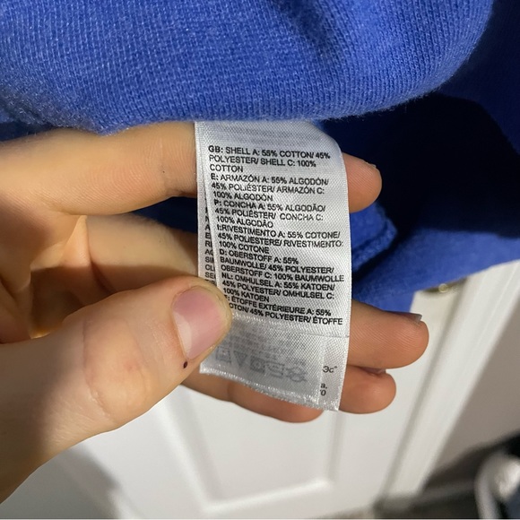 The North Face Hoodie Womens Medium Blue Sweatshirt Pullover Outdoors Activewear - Picture 4 of 7